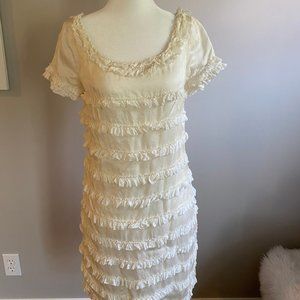 JCrew- Ruffle Silk Dress & Slip- Size: 4